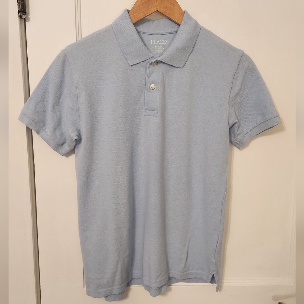 Children's Place Powder Blue Collared Shirt Youth L (10/12)